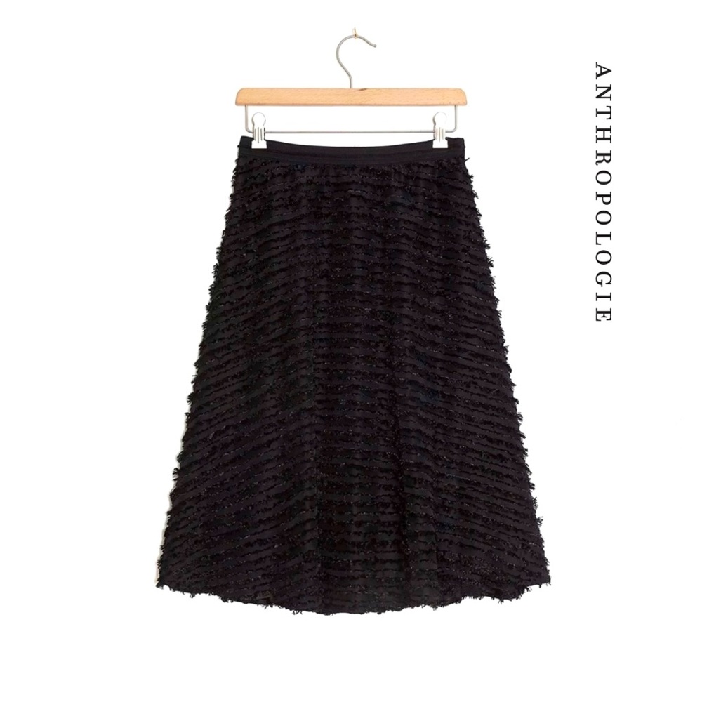 NWT Anthropologie Maeve Grazia Textured Midi Skirt
